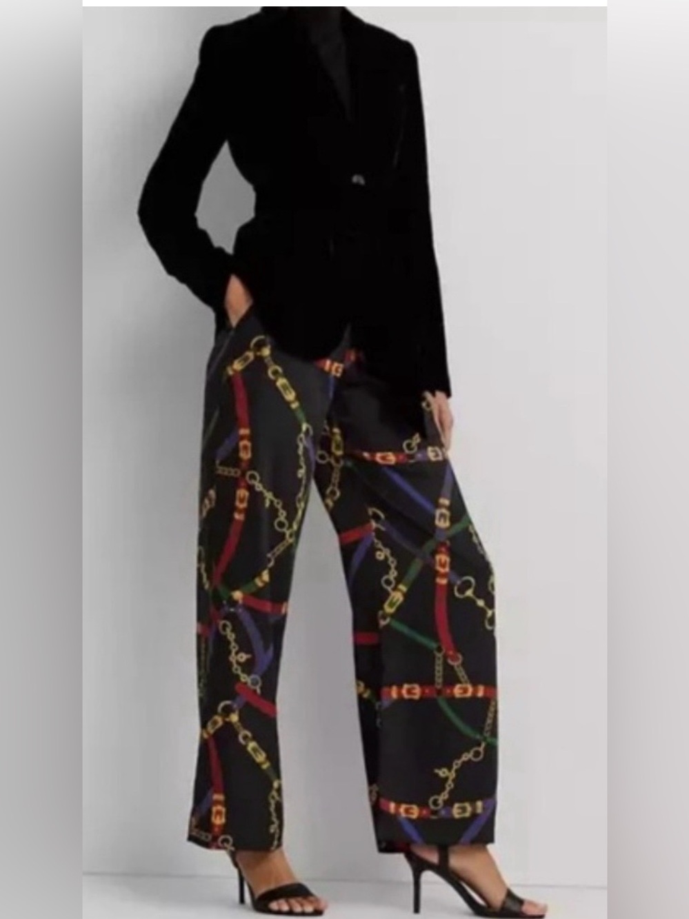 Lauren Ralph Lauren Ziakash Full-Length Pull-On Pants - Petite Medium - NEW!